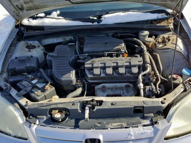 2HGES15241H518417 - 2001 HONDA CIVIC DX SILVER photo 7