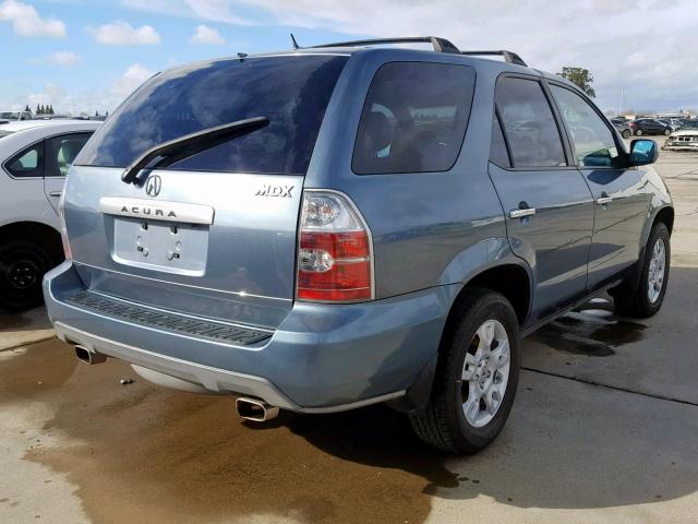 2HNYD188X6H508403 - 2006 ACURA MDX TOURIN TEAL photo 4