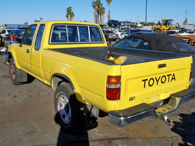 JT4VN13D1M5051124 - 1991 TOYOTA PICKUP 1/2 YELLOW photo 3