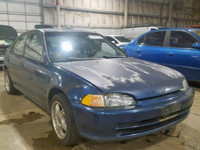 JHMEG8544PS035052 - 1993 HONDA CIVIC DX BLUE photo 1