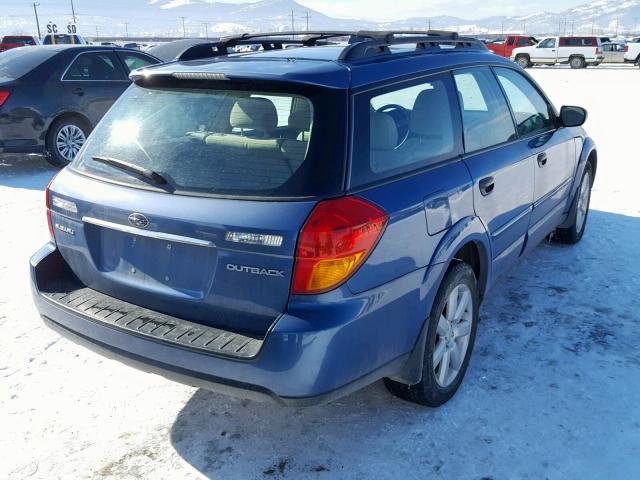 4S4BP61C777341201 - 2007 SUBARU LEGACY OUT BLUE photo 4