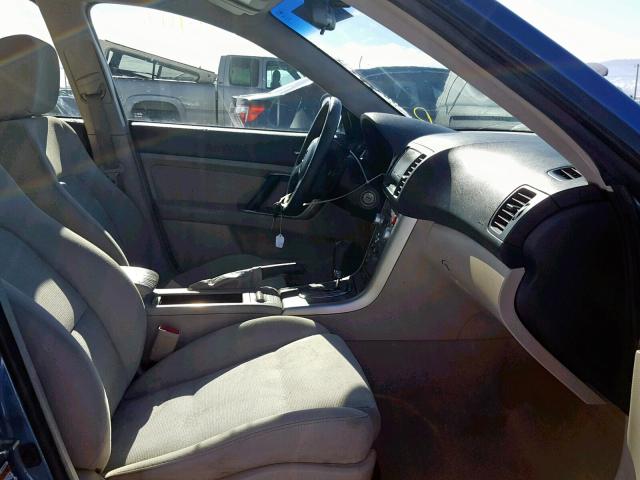 4S4BP61C777341201 - 2007 SUBARU LEGACY OUT BLUE photo 5