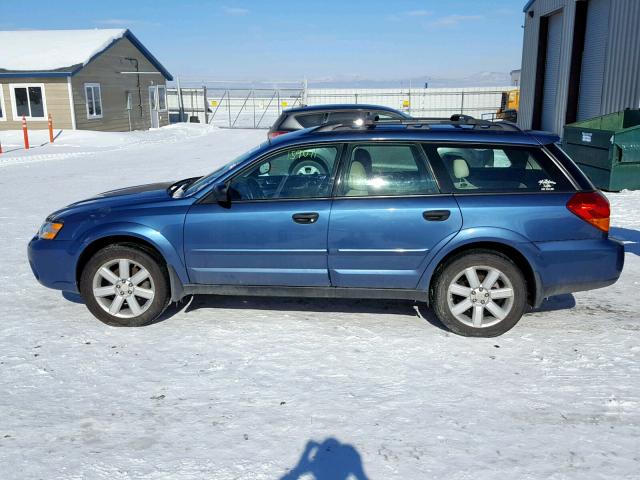 4S4BP61C777341201 - 2007 SUBARU LEGACY OUT BLUE photo 9