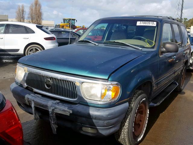 4M2ZU55P1WUJ38222 - 1998 MERCURY MOUNTAINEE GREEN photo 2