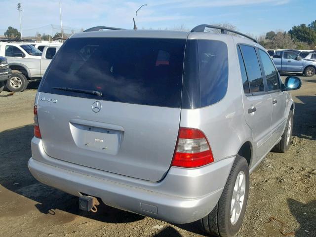 4JGAB72E5XA094117 - 1999 MERCEDES-BENZ ML 430 SILVER photo 4