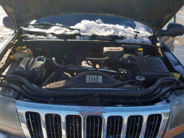 1J4GW48S32C138783 - 2002 JEEP GRAND CHER GRAY photo 7