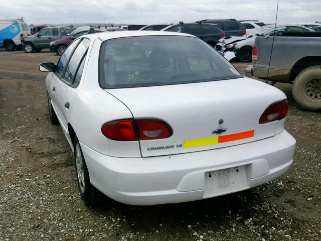 1G1JF5248Y7458168 - 2000 CHEVROLET CAVALIER L WHITE photo 3