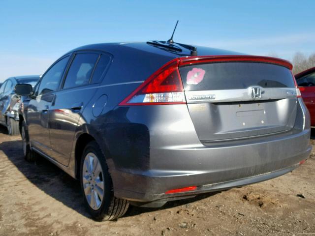 JHMZE2H73DS002226 - 2013 HONDA INSIGHT EX GRAY photo 3