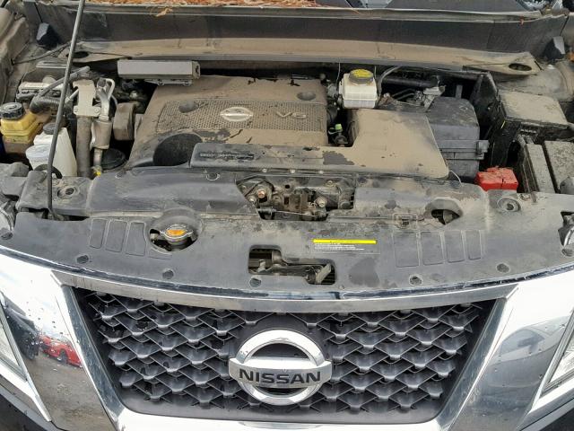5N1AR2MN2FC603269 - 2015 NISSAN PATHFINDER BLACK photo 7