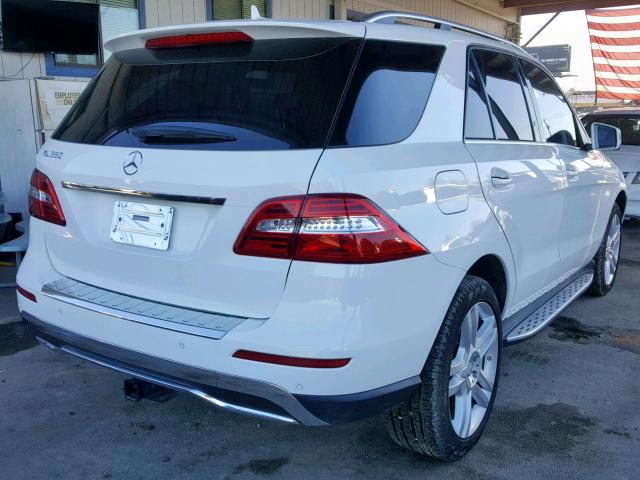 4JGDA5JB5FA457719 - 2015 MERCEDES-BENZ ML 350 WHITE photo 4