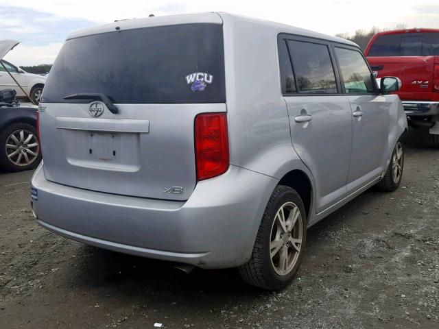 JTLKE50E081019807 - 2008 TOYOTA SCION XB 银色 照片 4