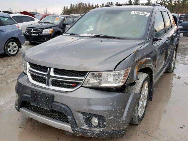 3C4PDDFG5DT657187 - 2013 DODGE JOURNEY R/ GRAY photo 2