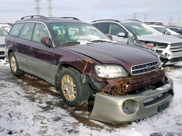 4S3BH806517668311 - 2001 SUBARU LEGACY OUT MAROON photo 1