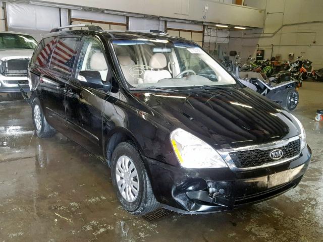 KNDMG4C77C6486725 - 2012 KIA SEDONA LX BLACK photo 1