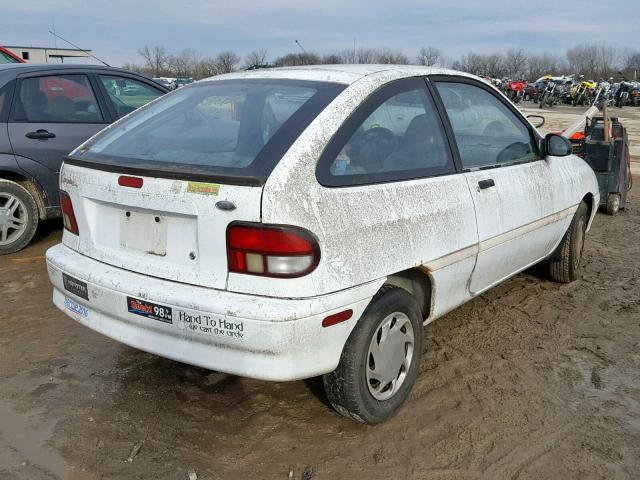 KNJLT05H8S6142886 - 1995 FORD ASPIRE WHITE photo 4