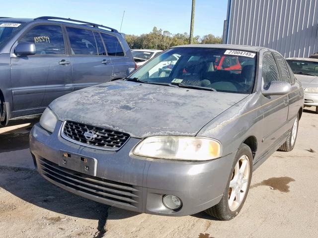 3N1BB51D61L121625 - 2001 NISSAN SENTRA SE GRAY photo 2