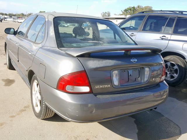 3N1BB51D61L121625 - 2001 NISSAN SENTRA SE GRAY photo 3