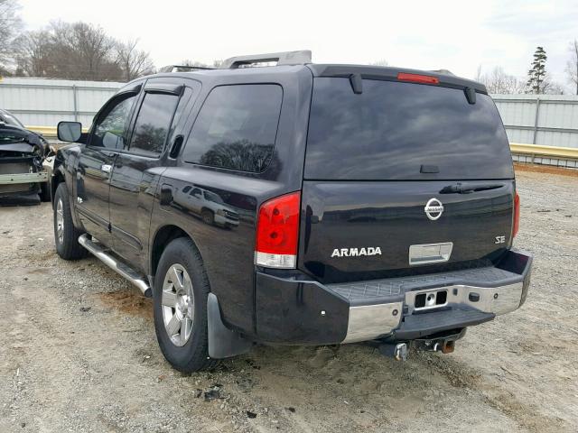 5N1BA08C97N718546 - 2007 NISSAN ARMADA SE BLACK photo 3