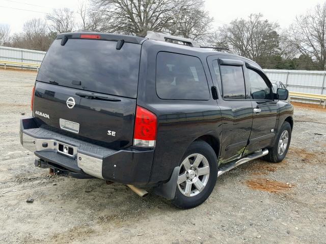 5N1BA08C97N718546 - 2007 NISSAN ARMADA SE BLACK photo 4