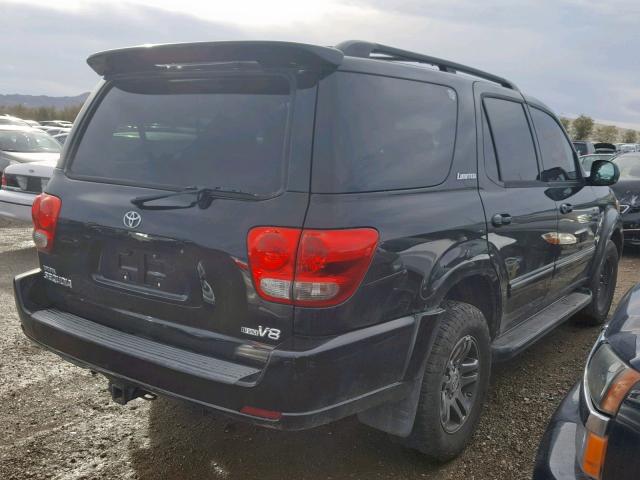 5TDZT38A76S281460 - 2006 TOYOTA SEQUOIA LI BLACK photo 4