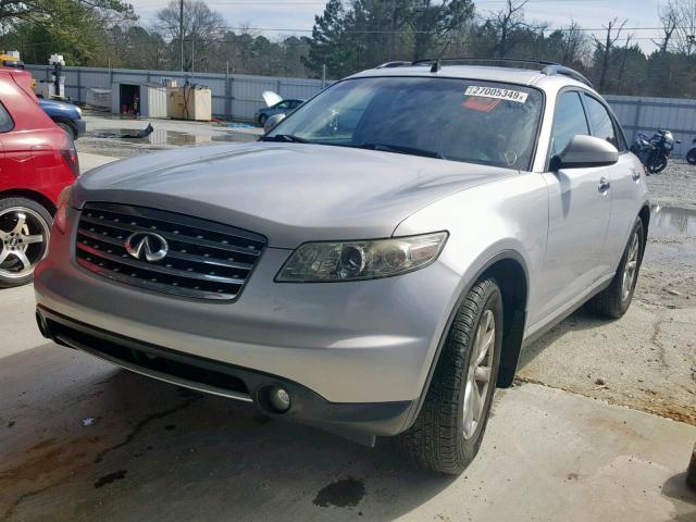 JNRAS08W37X204767 - 2007 INFINITI FX35 SILVER photo 2