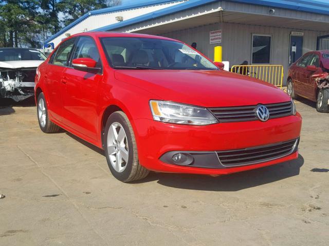 3VWLL7AJ6BM108513 - 2011 VOLKSWAGEN JETTA TDI RED photo 1