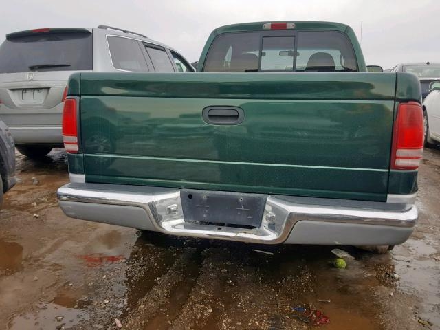 1B7GL22X71S162239 - 2001 DODGE DAKOTA GREEN photo 9