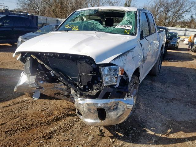 1C6RR6LT4KS563458 - 2019 RAM 1500 CLASS WHITE photo 9