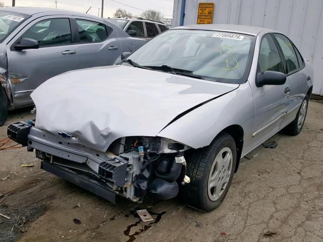 1G1JF524XY7375566 - 2000 CHEVROLET CAVALIER L SILVER photo 2