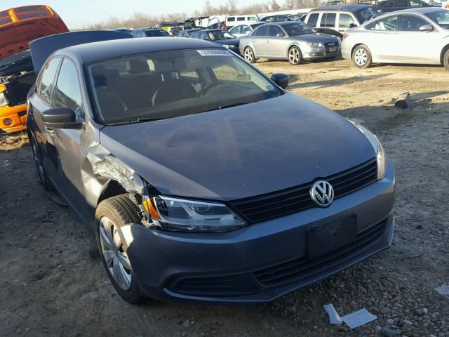 3VW2K7AJ2CM401521 - 2012 VOLKSWAGEN JETTA BASE GRAY photo 1