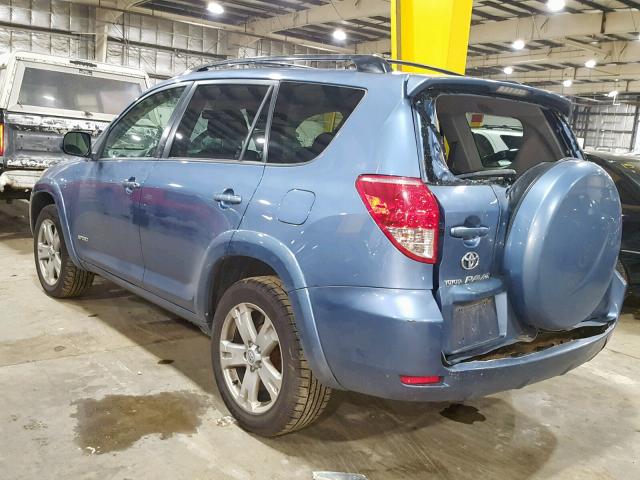 JTMBD32V266007559 - 2006 TOYOTA RAV4 SPORT BLUE photo 3