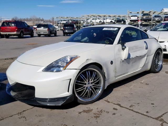 JN1AZ34E75M655549 - 2005 NISSAN 350Z COUPE WHITE photo 2