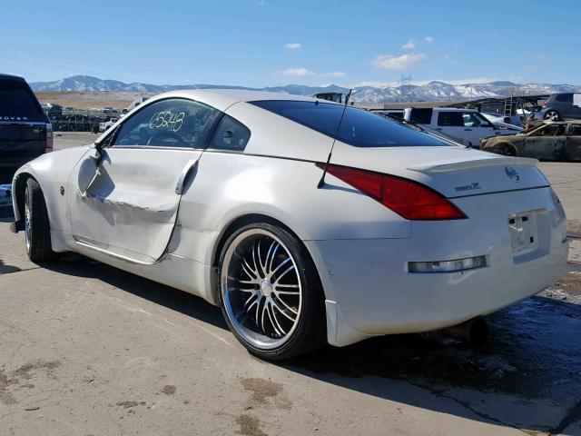 JN1AZ34E75M655549 - 2005 NISSAN 350Z COUPE WHITE photo 3