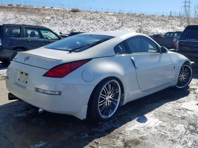 JN1AZ34E75M655549 - 2005 NISSAN 350Z COUPE WHITE photo 4