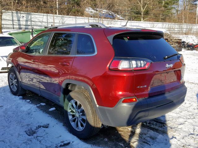 1C4PJMLBXKD199067 - 2019 JEEP CHEROKEE L RED photo 3