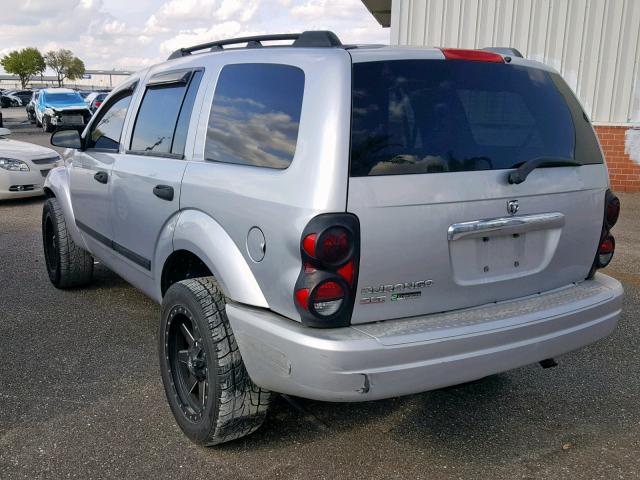 1D4HD48N66F154896 - 2006 DODGE DURANGO SL SILVER photo 3