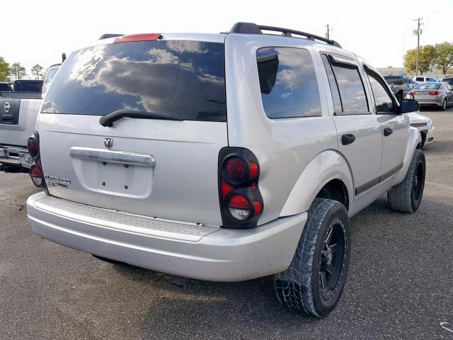 1D4HD48N66F154896 - 2006 DODGE DURANGO SL SILVER photo 4