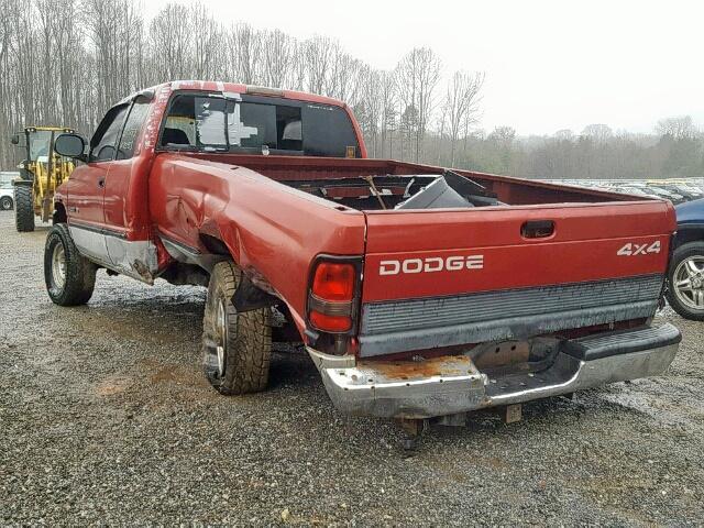 3B7KF23Z3XG191755 - 1999 DODGE RAM 2500 RED photo 3