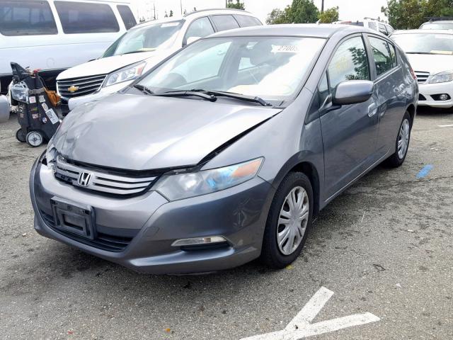 JHMZE2H50AS024534 - 2010 HONDA INSIGHT LX GRAY photo 2