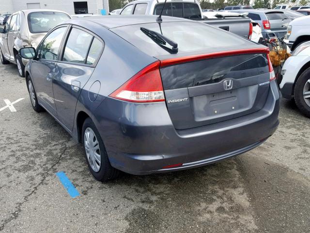 JHMZE2H50AS024534 - 2010 HONDA INSIGHT LX GRAY photo 3