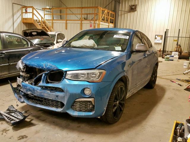 5UXXW7C51G0M91331 - 2016 BMW X4 XDRIVEM BLUE photo 2