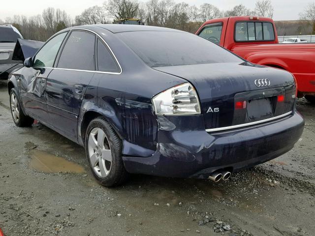 WAUJT64B13N062554 - 2003 AUDI A6 3 BLACK photo 3