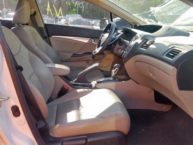 19XFB2F95DE055692 - 2013 HONDA CIVIC EXL 白色 照片 5