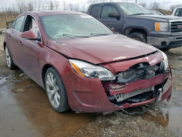 2G4GV5GX8G9112492 - 2016 BUICK REGAL GS RED photo 1