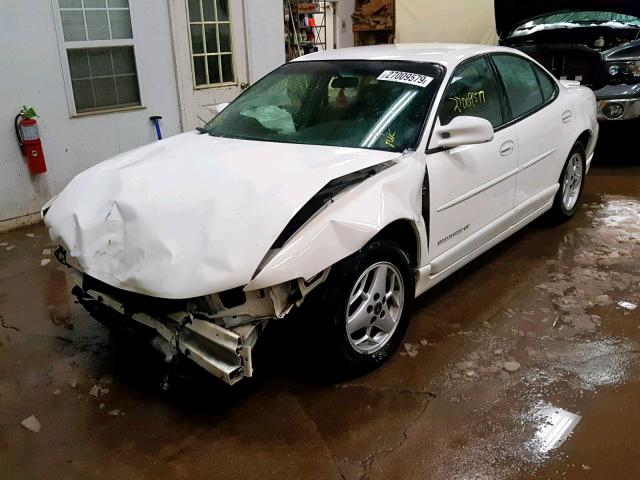 1G2WP52K02F111122 - 2002 PONTIAC GRAND PRIX WHITE photo 2