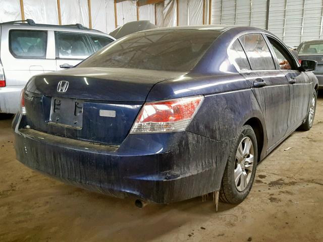 JHMCP264X9C001911 - 2009 HONDA ACCORD LXP BLUE photo 4