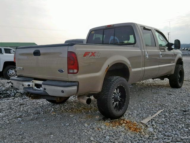 1FTWW31P16EA87120 - 2006 FORD F350 SRW S TAN photo 4