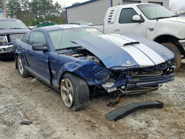 1ZVHT82HX85118936 - 2008 FORD MUSTANG GT BLUE photo 1