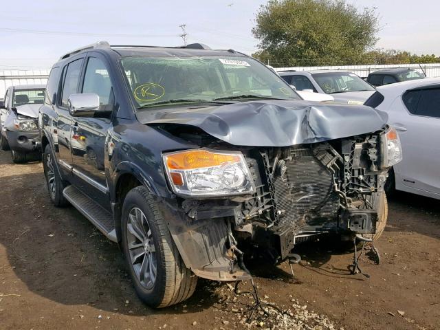 5N1AA0ND6FN606343 - 2015 NISSAN ARMADA SV BLUE photo 1