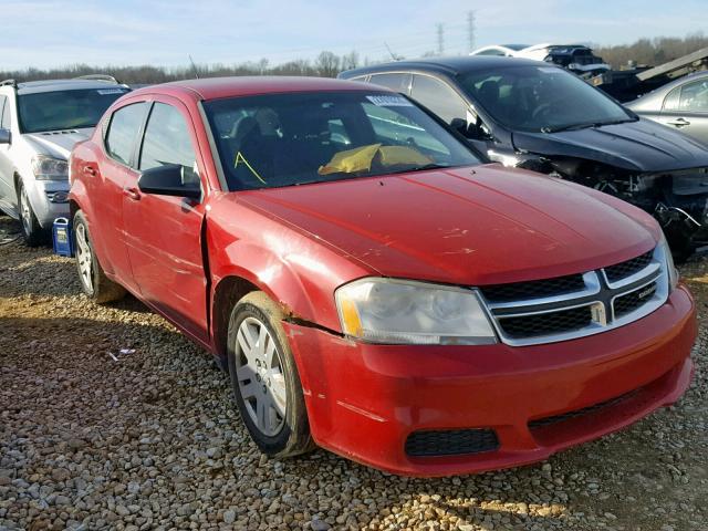 1B3BD4FB8BN518717 - 2011 DODGE AVENGER EX RED photo 1